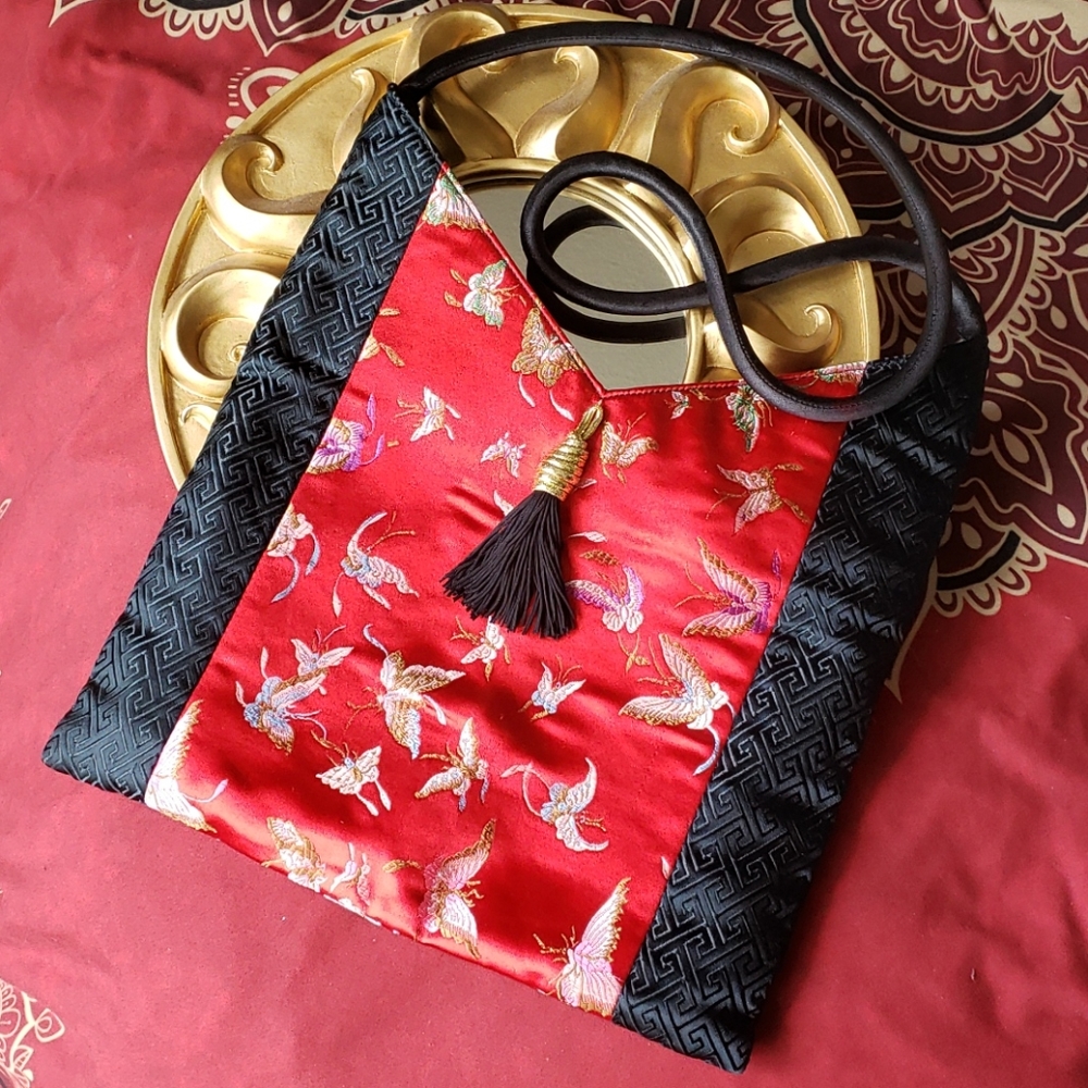 🇨🇦 Butterfly Zip Shoulder Purse Travel Bag